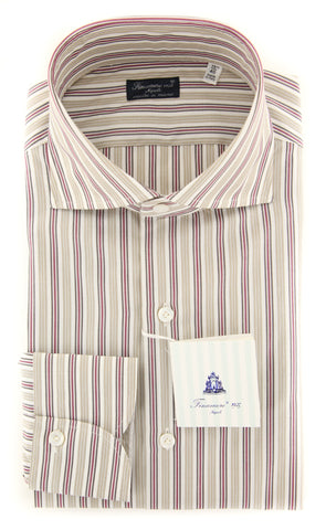 Finamore Napoli Beige Shirt - Slim