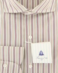 Finamore Napoli Beige Striped Shirt - Slim - (201803018) - Parent