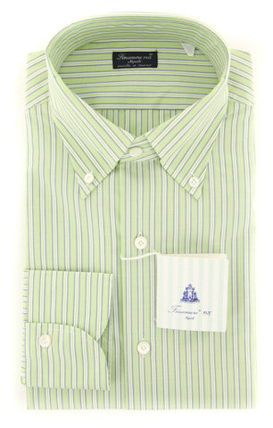 Finamore Napoli Light Green Shirt - Slim