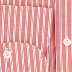 Finamore Napoli Red Striped Shirt - Slim - (2018030116) - Parent