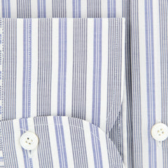 Finamore Napoli Blue Striped Shirt - Slim - (201803016) - Parent