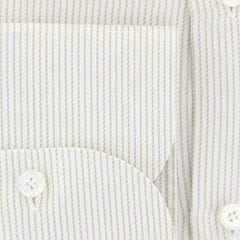 Finamore Napoli Beige Striped Shirt - Slim - (FN821174) - Parent