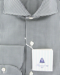 Finamore Napoli Olive Check Shirt - Slim - (FN828179) - Parent