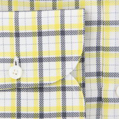 Finamore Napoli Yellow Plaid Shirt - Slim - (FN82417) - Parent