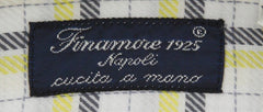 Finamore Napoli Yellow Plaid Shirt - Slim - (FN82417) - Parent