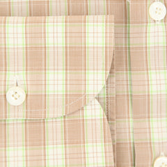 Finamore Napoli Cream Plaid Shirt - Slim - (FN822175) - Parent