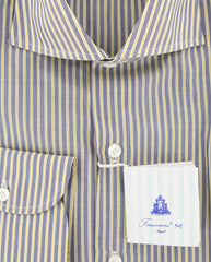 Finamore Napoli Gray Striped Shirt - Slim - (FN88174) - Parent