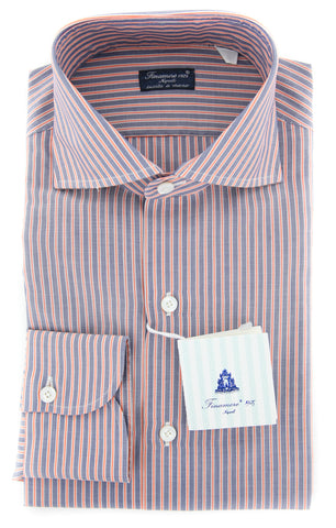 Finamore Napoli Orange Shirt - Slim