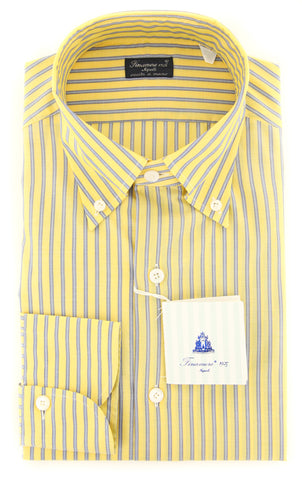 Finamore Napoli Yellow Shirt - Slim