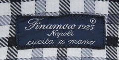 Finamore Napoli Gray Plaid Shirt - Slim - (F1171812) - Parent