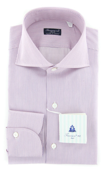 Finamore Napoli Pink Shirt - Extra Slim - (FN1215173) - Parent