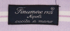Finamore Napoli Lavender Purple Striped Shirt - Slim - (2018031422) - Parent