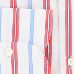 Finamore Napoli Red Striped Shirt - Slim - (2018031424) - Parent