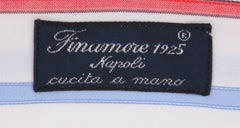 Finamore Napoli Red Striped Shirt - Slim - (2018031424) - Parent