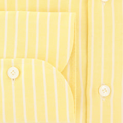 Finamore Napoli Yellow Striped Shirt - Slim - (2018030119) - Parent