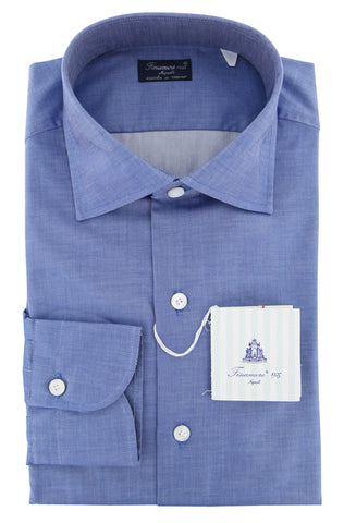 Finamore Napoli Blue Shirt - Slim