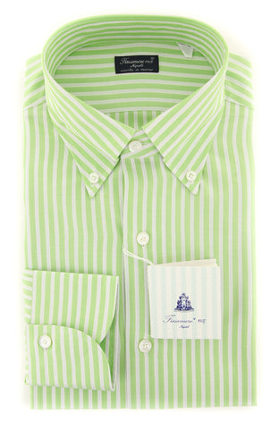 Finamore Napoli Light Green Shirt - Slim