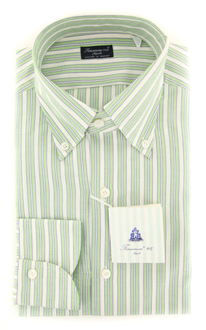 Finamore Napoli Light Green Shirt - Slim