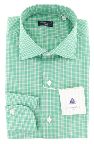 Finamore Napoli Green Shirt - Slim