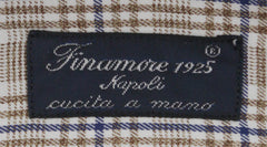 Finamore Napoli Brown Check Cotton Shirt - Slim - (752) - Parent