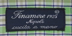 Finamore Napoli Green Check Cotton Shirt - Slim - (756) - Parent
