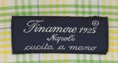 Finamore Napoli Yellow Check Cotton Shirt - Slim - (750) - Parent