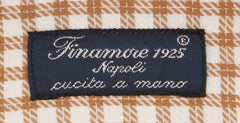 Finamore Napoli Cream Shephard's Shirt - Full - (F14188) - Parent
