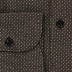 Finamore Napoli Brown Shirt - Extra Slim - S/S - (25SEN08024007)