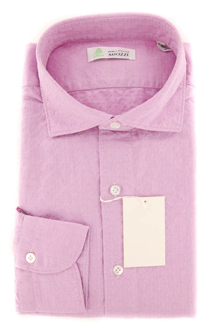 Finamore Napoli Pink Shirt - Slim - 15.5 US / 39 EU