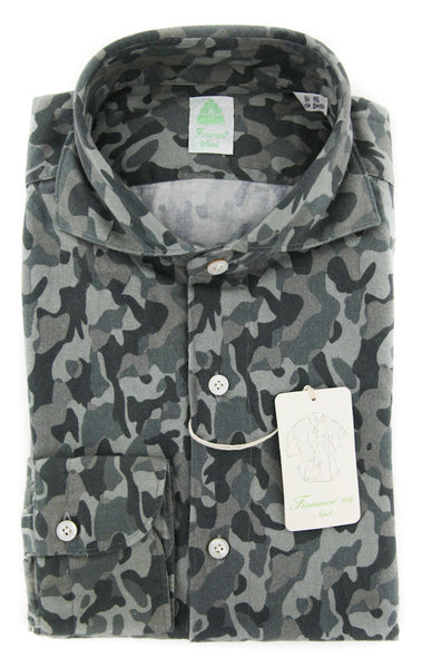 Finamore Napoli Light Gray Shirt - Slim - (STP01SIMONEZ) - Parent