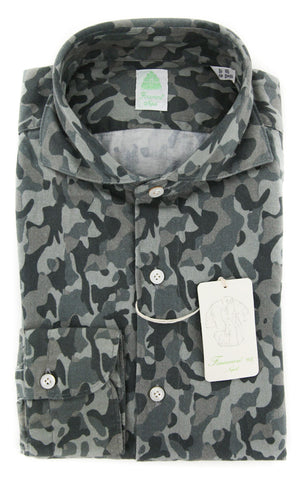 Finamore Napoli Light Gray Shirt - Slim