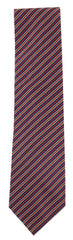 Finamore Napoli Multi-Colored Striped  Silk Tie  (933)