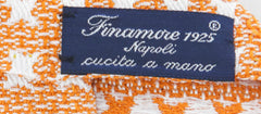 Finamore Napoli Orange Character Silk Tie (934)
