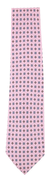 Finamore Napoli Pink Character Silk Tie (939)