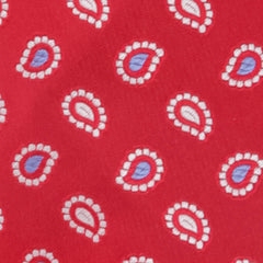 Finamore Napoli Red Paisley Silk Tie (930)