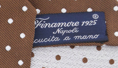 Finamore Napoli Brown Character Silk Tie (942)