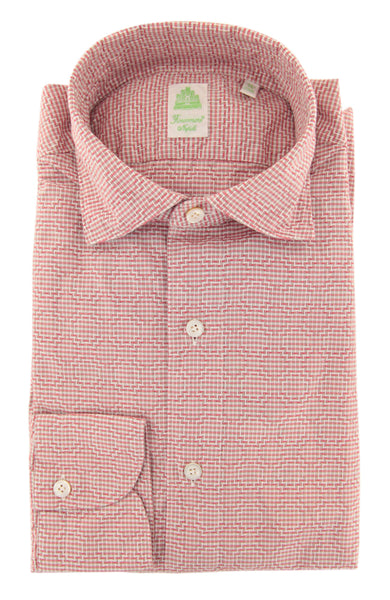 Finamore Napoli Pink Other Cotton Shirt - Extra Slim - (YC) - Parent