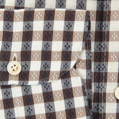 Finamore Napoli Midnight Navy Blue Check Shirt - Extra Slim - (OY) - Parent