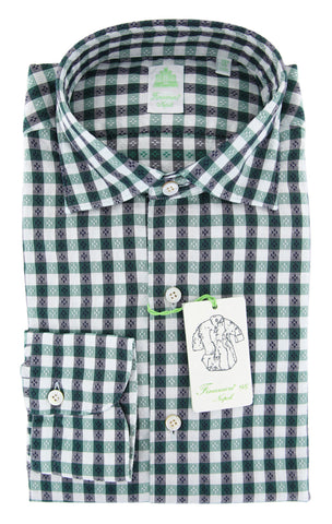Finamore Napoli Green Shirt - Extra Slim