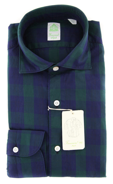 Finamore Napoli Dark Green Shirt - Extra Slim - (FN920172) - Parent