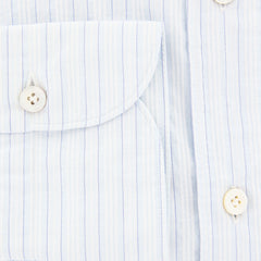 Finamore Napoli Light Blue Striped Shirt - Extra Slim - (2018022313) - Parent