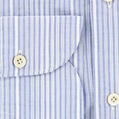 Finamore Napoli Blue Striped Shirt - Extra Slim - (201802233) - Parent