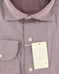 Finamore Napoli Red Fancy Shirt - Extra Slim - (2018022314) - Parent