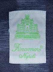 Finamore Napoli Navy Blue Fancy Shirt - Extra Slim - (201802285) - Parent