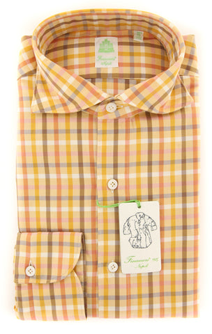 Finamore Napoli Orange Shirt - Extra Slim