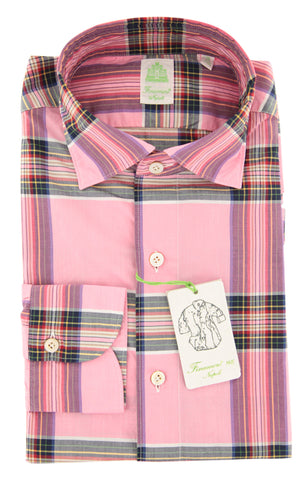 Finamore Napoli Pink Shirt - Extra Slim