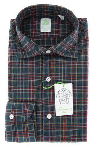 Finamore Napoli Dark Green Shirt - Extra Slim