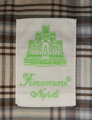 Finamore Napoli Beige Plaid Shirt - Extra Slim - (2018022616) - Parent