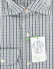 Finamore Napoli Green Plaid Shirt - Extra Slim - (2018030212) - Parent