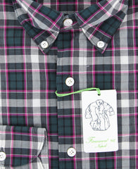 Finamore Napoli Pink Plaid Shirt - Extra Slim - (2018022813) - Parent